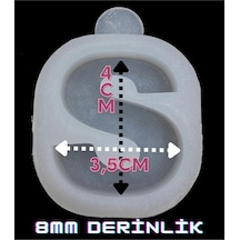 Harf Kalıbı / Noktalı Harf / Türkçe Karakter Silikon Kalıp S