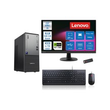 Lenovo ThinkCentre Neo 50T Gen 6 13BD007UTR2725F40 Ultra 5 225 128 GB 4 TB SSD GT730 27" Free Dos Masaüstü Bilgisayar + USB Bellek