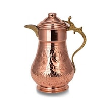 Penguen El İşlemeli Bakır Sürahi