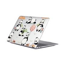 Macbook Air 13" A1932 /A2179 /A2337 Desenli Koruyucu Laptop Kılıf Pandalar