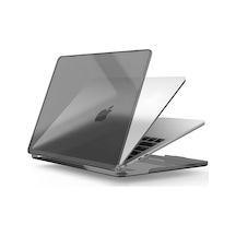 Macbook Air 15,3 İle Uyumlu M5 A3448 M4 A3241 M3 A3114 M2 A2941 Polikarbonat Sert Koruyucu Çizilme Ve Darbe Önleyici Kılıf Siyah Şeffaf, 15 İnç 2023-2026 Belirtilmemiş