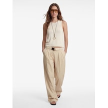 Koton Regular Fit Kolsuz Bisiklet Yaka Triko Atlet Ekru 6sak30039ht Ekru