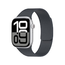 Kilifone - Apple Uyumlu  Watch 38mm - Kordon Kabartma Desenli Silikon Kordon - Krd-136 - Gri - T36710