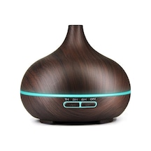 Ahşap Desenli 400ml Usb Aromaterapi Difüzörü - Nemlendirici Ve Koku Yayıcı - 1.0 Ahşap Yeşil