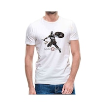 God Of War The Force Baskılı Beyaz Erkek Tshirt