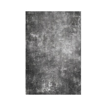Kartela Halı Grunge Halı Kaymaz Taban Makinede Yıkanabilir Halı Antrasit - 180 X 270 Cm