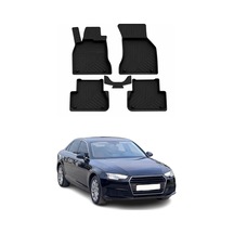 Audi A4 B9 2016-2019 Uyumlu 4d Havuzlu Paspas Kauçuk Siyah 5 Parça