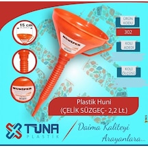 Plastik Spiralli Huni 2.20 Lt 15 Cm 1 Adet Hızlı
