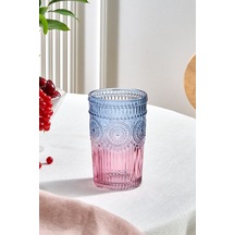 Karaca  Sunflower Meşrubat Bardağı 332 Ml Mavi Pembe