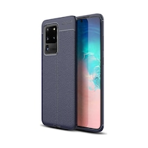 Rba Aksesuar Galaxy Uyumlu S20 Ultra Kılıf Rba Niss Silikon Kapak - Lacivert Lacivert