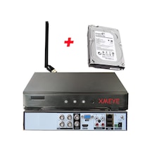 4 Kanal Wi-fi Ve 250 Gb Hdd'li 5 Mp H265+ Hıbrıt Araç, Insan Ve Yüz Tanımalı Xmeye Kayıt Cihazı