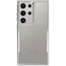 Newface - 966 - Samsung Galaxy Uyumlu S25 Ultra Kılıf Boyi Silikon Kapak - Aconcept - - Gümüş