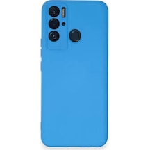 Newface Tecno Pova Neo Kılıf Nano İçi Kadife Silikon - Mavi