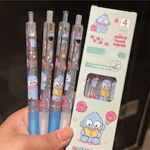 Sanrio 4 Adet Mekanik 0.5 Kalem Balık Hang Yodon Beyaz - Mavi