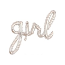 Gümüş Girl Folyo Balon