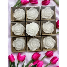 Bernami Mum Pinterest 10 Adet Kraft Kutulu Gül Şekilli Mum, Hediyelik, Nişan, Düğün, Sünnet, Söz, Kına, Doğum Günü Diğer