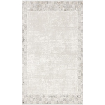 By Özer Halı Vizon Renk Bordürlü Modern Stil Koza Halı Oasis A0688a Salon Halısı Çok Renkli
