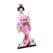 Lijinxu Magideal Masa Dolabı Kitaplık Için Japon Kimono Doll Halk Stil-c