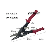 Teneke Makası Alçıpan Makası Süperr Saç Makası