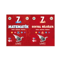 Limit 2027 7. Sınıf Matematik + Sosyal Bilgiler Konu Anlatım Föyleri Seti 2 Kitap Maarif Model