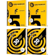 Hız 2025 5. Sınıf Matematik + Fen Bilimleri Haftalık Deneme + Soru Seti 4 Kitap