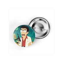 Tony Montana - 44 Mm İğneli Çanta Rozeti - 5 Adet Diğer