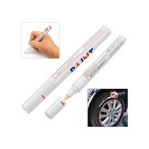 Araç Oto Lastik Yazma Kalemi Beyaz Renk Lastik Yazı Boyama  Kalem