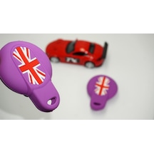 Mini Cooper Uyumlu S Roadster R50 R53 F54 F55 F56 Silikon Anahtar Mor Kı
