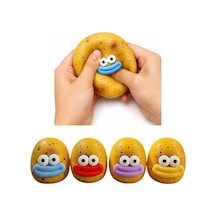 Patates Sukuşi Squish Komik Yüzlü Sukuşi Oyuncak Yumuşak Sıkılabilir Squishy - 1 Adet