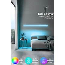 Rgb Tak Çalıştır Kumandalı Led Strip Tube Lambader Elite - Bar-mavi