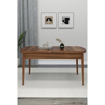 Renlife Yemek Masası Açılır 80x170 Ahşap Luxry Serisi Masa Ceviz Keman