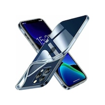 Apple Uyumlu iPhone 15 Pro Uyumlu Kılıf Lüx Şeffaf Silikon