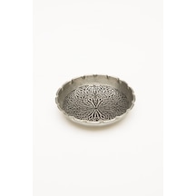Dmt Copper Home Gaziantep Bakır Çerezlik Kuruyemiş Sunumluk 10cm X 2,5cm Gümüş