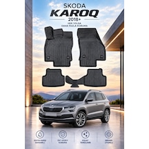 Skoda Karoq 2018+ Aracınıza Özel Üretim Havuzlu Paspas Takımı A+ -mod-