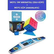 Moyu 3m Profesyonel Speed Cube Ve Moyu Küp Zamanlayıcı Seti-3x3 Rubik Zeka Küpü Ve Zamanlayıcı