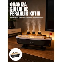 Mey Najmaddin Ultra Sessiz Titanik Gemi Led Işıklı Aroma Difüzörü Oda Nemlendirici Yeni Nesil Najmaddin