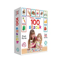 Çocuklar için Türkçe İngilizce İlk 100 Sözcük Kartları Resimli