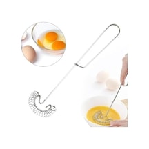 Yarı Otomatik Çırpma Krema Yumurta Çırpma El Sos Karıştırıcısı Yaylı Yumurta Çırpıcı Metal Yumurta Çırpıcı Sos El Blenderi Çırpma Karıştırıcı Açık Mavi