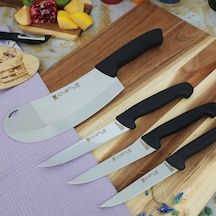 İncisive Mutfak Bıçak Seti 4'lü Et Ekmek Sebze Pide Soğan Bıçağı