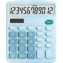 Powermaster Pm-24066 12 Basamaklı Solarlı Elektronik Hesap Makinesi Mavi