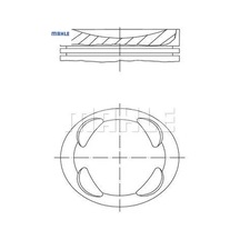 Piston Segman 77,00mstd. 208-308-mini 1.6 16v/ep6