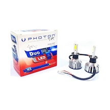 Photon 12v H3 Duo Cob Led Xenon Far Ampul Seti 6000k 6000 Lümen