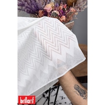 Brillant Zikzak 1/2.5 Normal Pileli Ütü İstemez Kırışmaz Yeni Sezon Salon Oda Tül Perdesi Ekru