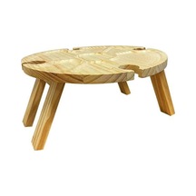 Dolıty Mini Piknik Masası Şarap Cam Tutucu Ile Ahşap Aperatif Gosterildigi Gibi Çok Renkli