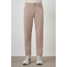 Morven Erkek Bej Pamuk 5 Cep Dynamic Fit Jean Kot Pantolon 25ms003039653 Bej
