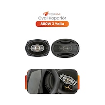 6x9 Oto Hoparlör 800w 3 Yollu Oval Araç İçi Kapı Hoparlörü Güçlü Ses Sistemi