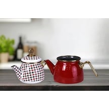 Forte Red Mini Model Emaye Çaydanlık 1