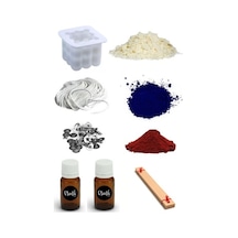 Soya Mum Yapım Seti, 500Gr Soya Wax,Boya,Esans,Fitil,Çıtçıt,Kalıp
