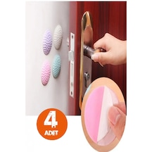 Tineke Çok Amaçlı Silikon Kapı Duvar Koruyucu Tampon 4lü Paket