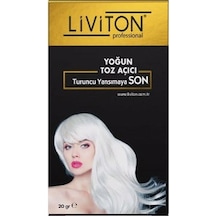 Liviton Professional Tek Kullanımlık Yoğun Toz Saç Açıcı 20 G + Oksidan 50 ML